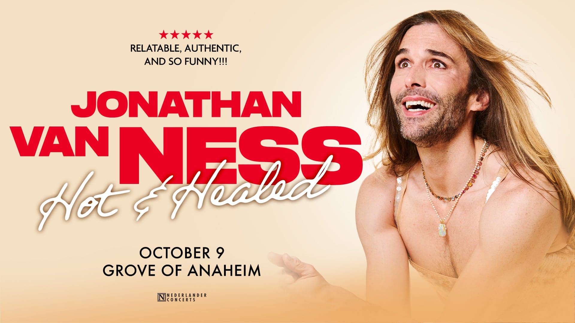 Hero image for Jonathan Van Ness: Hot & Healed Comedy Tour 2026